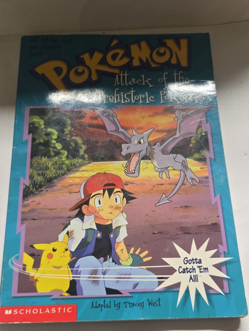 Scholastic Pokémon Attack of the Prehistoric — Teal Cover